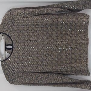 Silk Sequin Top